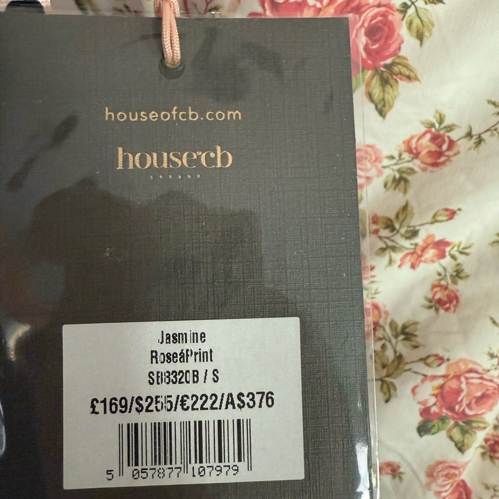 House of CB Jasmine Rose Draped Corset Dress Size SMALL - Picture 7 of 8